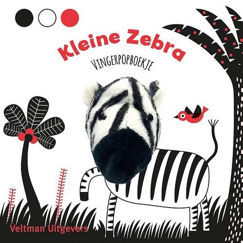 Foto van Vingerpopboekje kleine zebra - kartonboekje;kartonboekje (9789048319039)