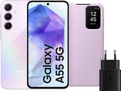 Foto van Samsung galaxy a55 128gb roze 5g + accessoirepakket