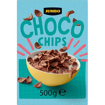 Foto van Jumbo choco chips ontbijtgranen 500g