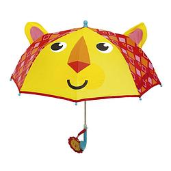 Foto van Fisher-price paraplu leeuw geel/rood 80 cm