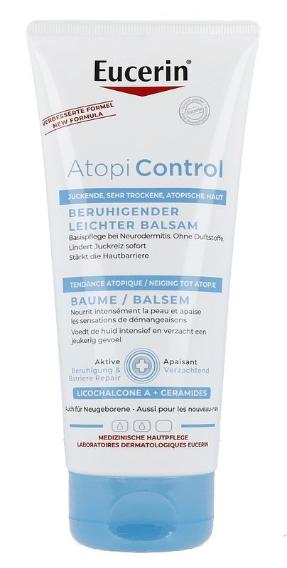 Foto van Eucerin atopicontrol balsem lichte textuur