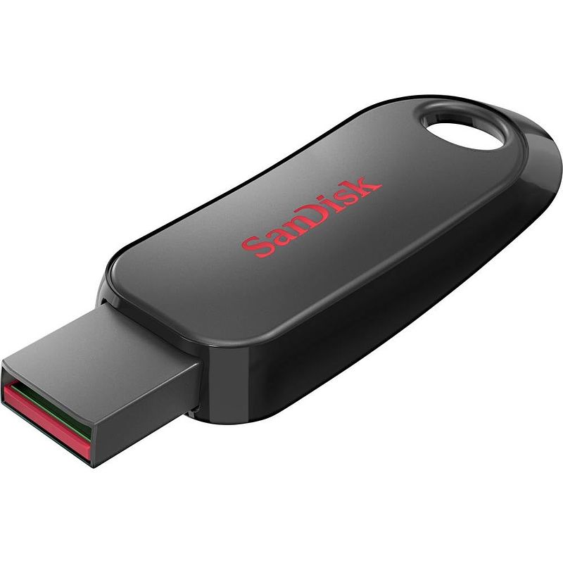 Foto van Sandisk cruzer snap usb-stick 128 gb usb 2.0 zwart sdcz62-128g-g35