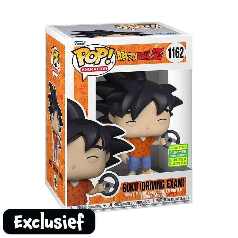 Foto van Funko pop! figuur dragon ball z goku driving exam limited edition