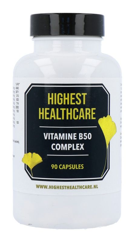 Foto van Highest healthcare vitamine b50 complex capsules