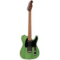 Foto van Fazley outlaw series coyote plus ss green elektrische gitaar met gigbag