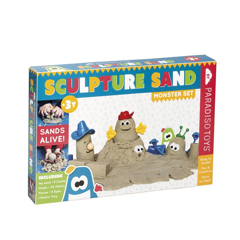 Foto van Paradiso toys speelzand monster set 1 kg