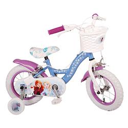 Foto van Disney frozen 2 kinderfiets - meisjes - 12 inch - blauw/paars - twee handremmen