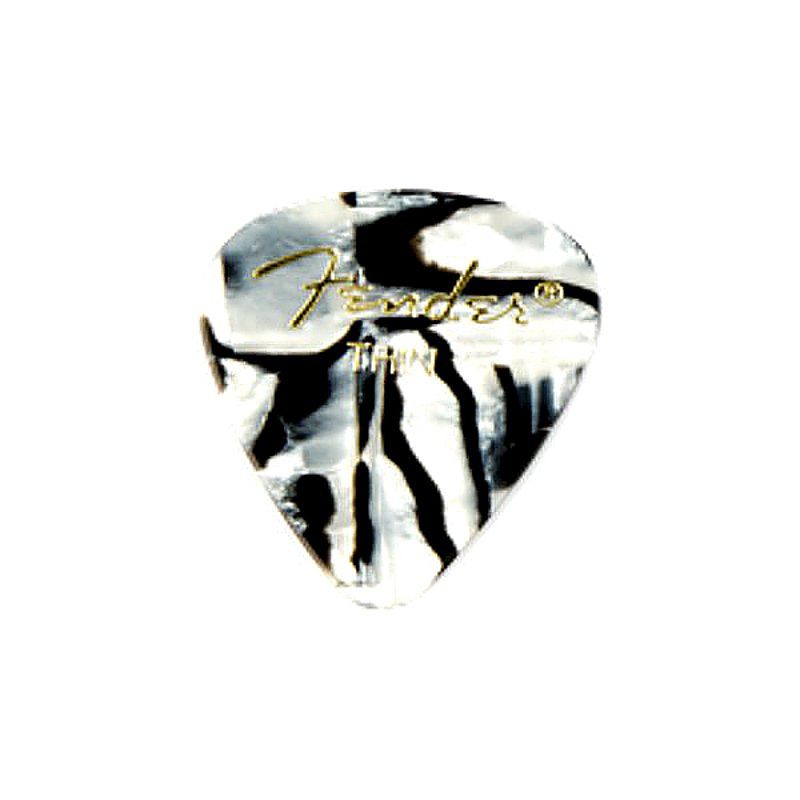 Foto van Fender 351 shape premium picks zebra thin (set van 12)