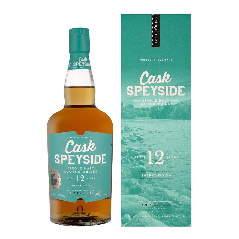 Foto van Cask speyside 12 years 70cl whisky + giftbox