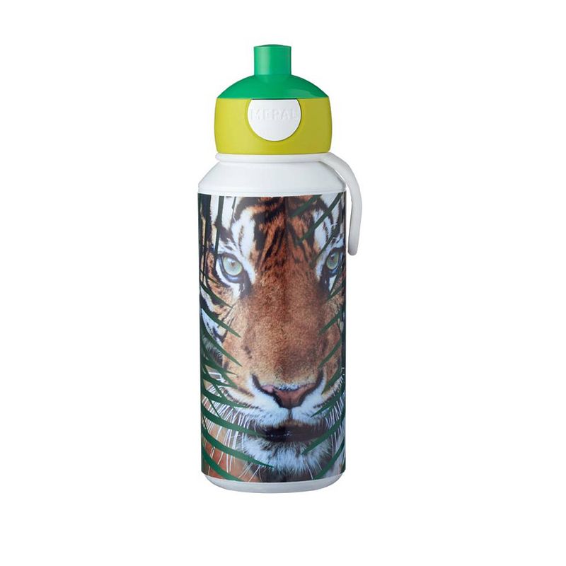 Foto van Mepal campus animal planet tijger pop-up drinkfles - 400 ml