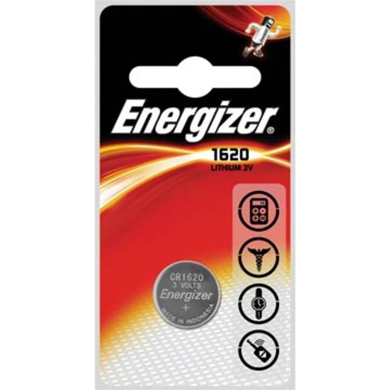 Foto van Energizer knoopcel cr1620, op blister