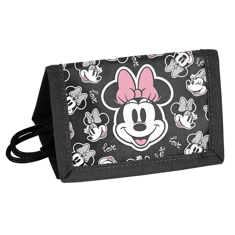 Foto van Disney minnie mouse portemonnee, smile - 12 x 8,5 cm - polyester