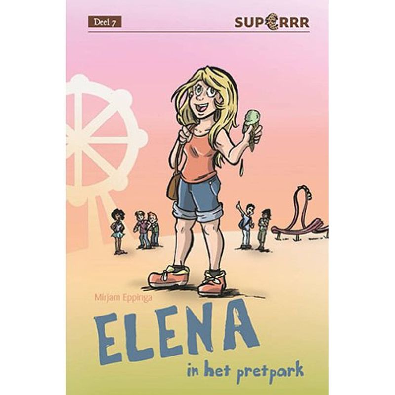 Foto van Elena in het pretpark - superrr