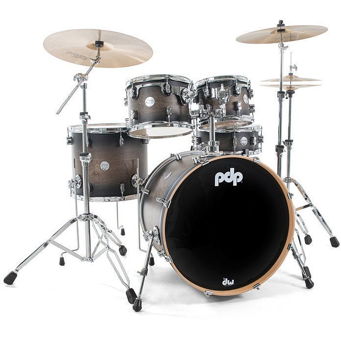 Foto van Pdp drums pd808466 concept maple satin charcoal burst 5d. drumstel