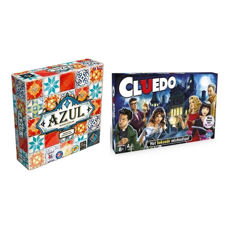 Foto van Spellenbundel - 2 stuks - azul nl/fr & hasbro cluedo