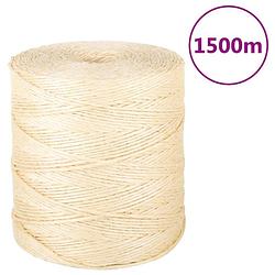 Foto van Vidaxl touw 2 mm 1500 m 100% sisal