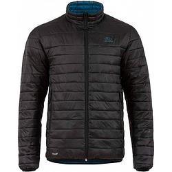 Foto van Outdoorjas coll heren nylon zwart/petrol maat s