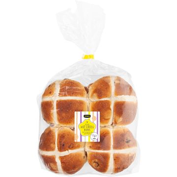 Foto van Jumbo hotcross buns vegan 8 stuks