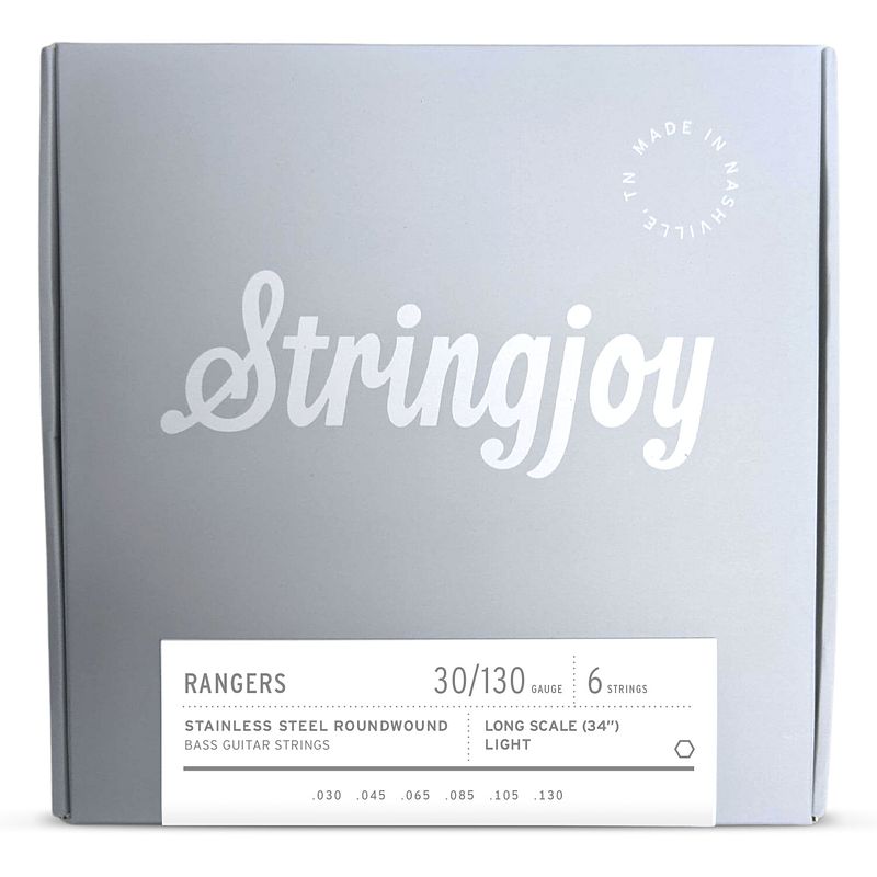 Foto van Stringjoy rangers b6l light 30-130 snarenset voor 6-snarige elektrische basgitaar