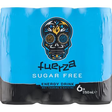 Foto van Fuerza energy drink met taurine & cafeine sugar free 6 x 250ml bij jumbo