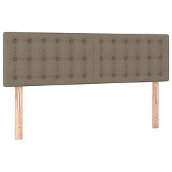 Foto van The living store hoofdbord stof - taupe 144x5x78/88cm - verstelbare hoogte