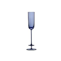 Foto van L.s.a. - champagne theatre champagne flute 130 ml set van 2 stuks - glas - blauw