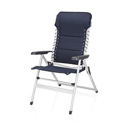 Foto van Campart campingstoel ch-0592 - opvouwbaar met hoofdsteun - 7 verstelbare standen - lichtgewicht - blauw