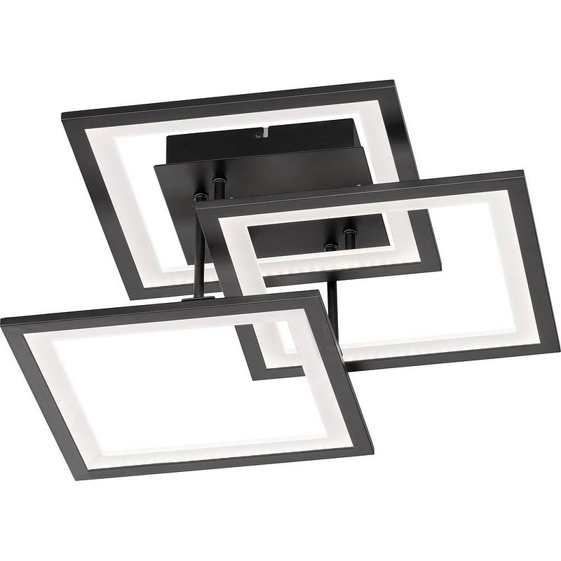 Foto van Wofi 9243.03.10.9300 modesto led-plafondlamp 33 w zwart