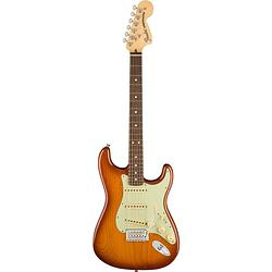 Foto van Fender american performer stratocaster honey burst rw met gigbag