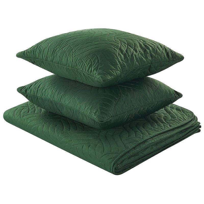 Foto van Beliani babak - sprei-groen-polyester