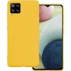 Foto van Basey samsung galaxy a12 hoesje siliconen hoes case cover samsung galaxy a12-geel