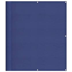 Foto van Vidaxl balkonscherm 120x800 cm 100% oxford polyester blauw