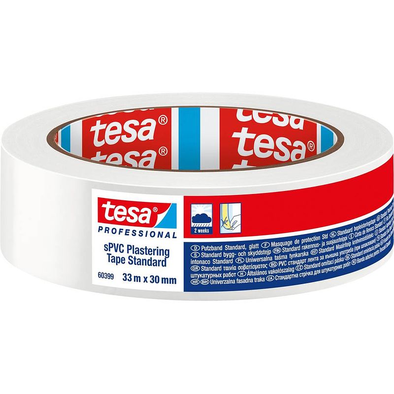 Foto van Tesa spvc 60399-00003-00 gipstape tesa professional wit (l x b) 33 m x 30 mm 1 stuk(s)