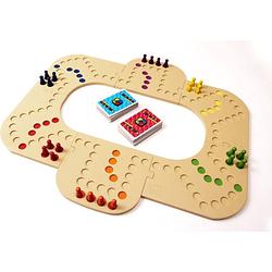 Foto van Keezbord keezenspel - 4 tot 6 personen - basisspel + uitbreidingsset - kunststof - bordspel - tokkenspel