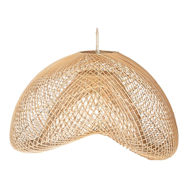 Foto van Ptmd farhi natural rattan lampshade organic shape s