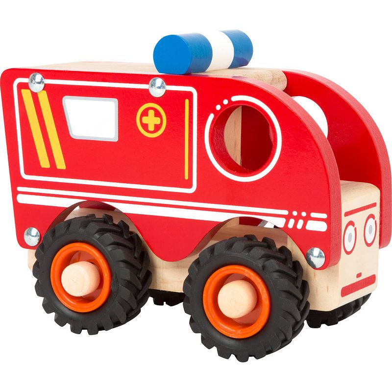 Foto van Small foot ambulance rood 13 x 7 x 10 cm