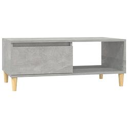 Foto van The living store salontafel - scandinavische stijl - betongrijs - 90x50x36.5cm