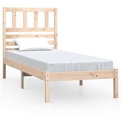 Foto van Vidaxl bedframe massief grenenhout 75x190 cm small single