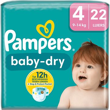 Foto van Pampers babydry maat 4, 22 luiers bij jumbo