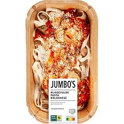 Foto van Jumbo'ss rijkgevulde pasta bolognese 450g