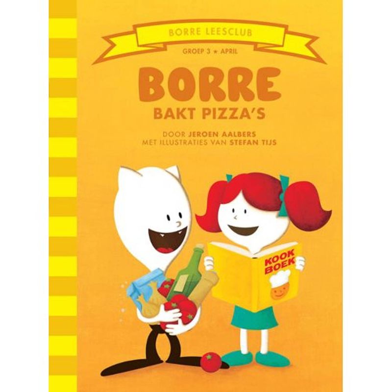 Foto van Borre bakt pizza's - de gestreepte boekjes