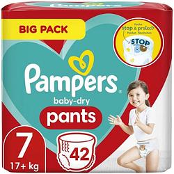 Foto van Pampers baby dry pants maat 7 - 42 luierbroekjes