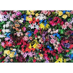 Foto van Inductiebeschermer - colorfull flowers - 95x55 cm