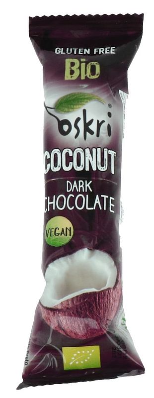Foto van Oskri reep coconut dark chocolate