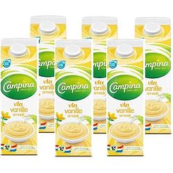 Foto van Campina vanille vla 6 x 1l bij jumbo