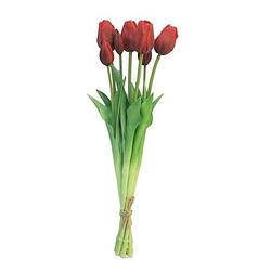 Foto van Nova nature - bosje tulpen sally classic rood kunstbloem