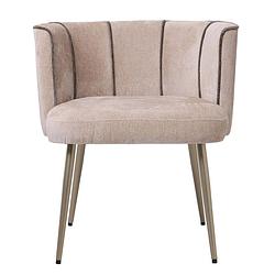 Foto van Ptmd john beige dining chair aphrodite 3 beige stripes