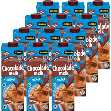 Foto van Jumbo chocolademelk halfvol 12 x 1l