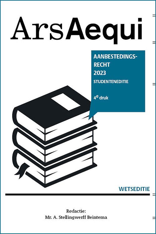 Foto van Aanbestedingsrecht 2023 - studenteneditie - paperback (9789493199927)