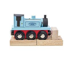 Foto van Bigjigs terrier locomotief blauw